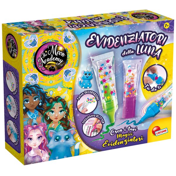 Moon academy evidenziatori della luna – set colorato per la scuola e il tempo libero - LISCIANI