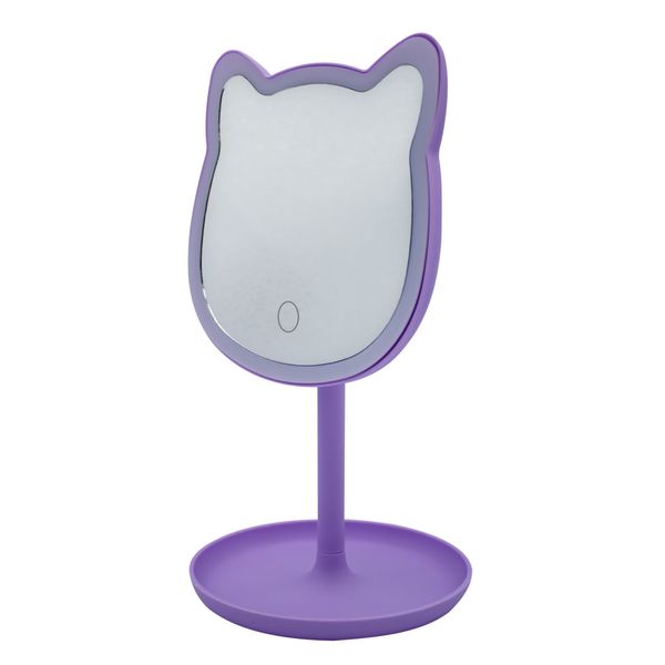 Specchio led make up a forma di gatto – specchiera da trucco divertente e colorata - IBS