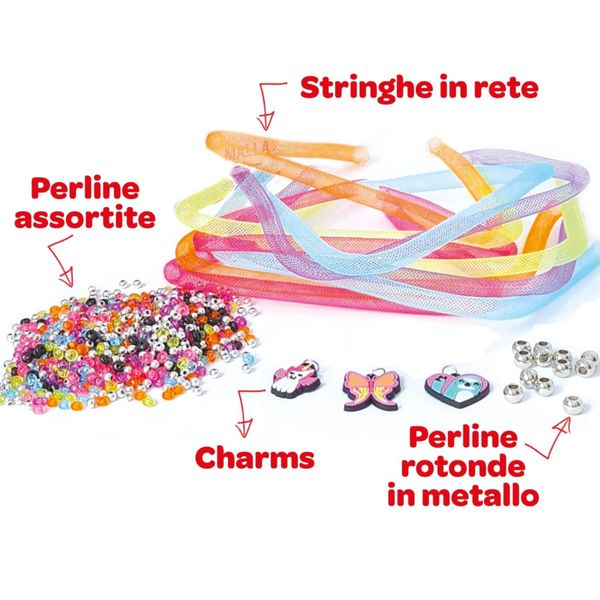 Crayola creations - set crea i tuoi braccialetti unicorn magic, attività creativa e regalo per bambine, da 8 anni - CRAYOLA