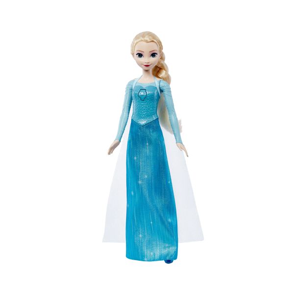 Mattel disney frozen - elsa cantante, bambola bionda con abito turchese che canta la canzone "all'alba sorgerò" - Frozen