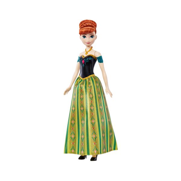 Mattel disney frozen - anna oggi, bambola cantante dai capelli rossi che canta la canzone "oggi, per la prima volta" - Frozen