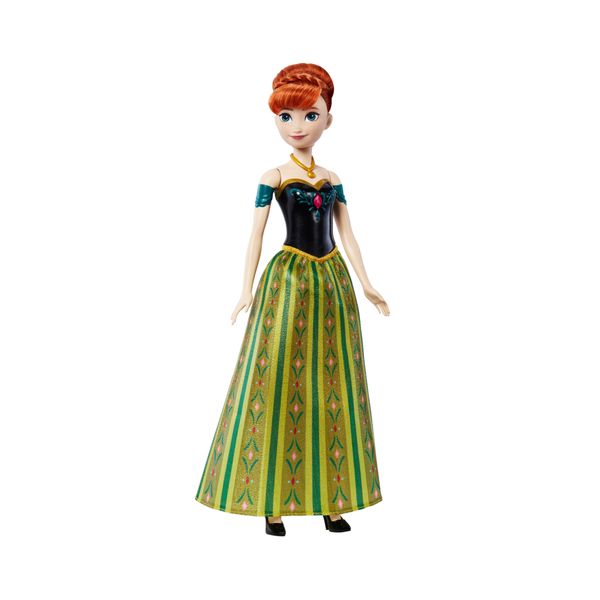 Mattel disney frozen - anna oggi, bambola cantante dai capelli rossi che canta la canzone "oggi, per la prima volta" - Frozen