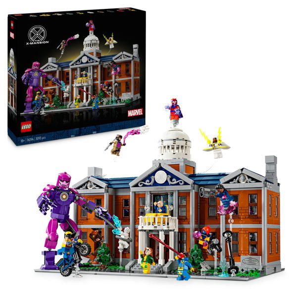 Lego marvel 76294 x-men: x-mansion, kit di modellismo adulti, modellino da costruire con 10 personaggi, regalo uomo o donna - LEGO SUPER HEROES, Lego
