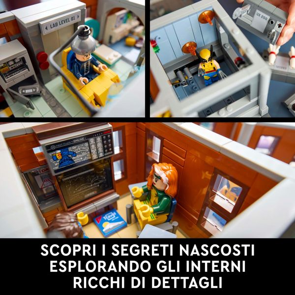 Lego marvel 76294 x-men: x-mansion, kit di modellismo adulti, modellino da costruire con 10 personaggi, regalo uomo o donna - LEGO SUPER HEROES, LEGO