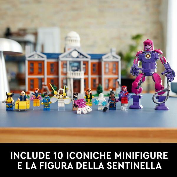 Lego marvel 76294 x-men: x-mansion, kit di modellismo adulti, modellino da costruire con 10 personaggi, regalo uomo o donna - LEGO SUPER HEROES, LEGO