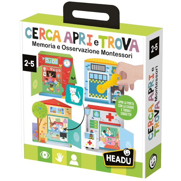Cerca, apri e trova – allenamento visivo e manualità per bambini -24m+ - headu - HEADU