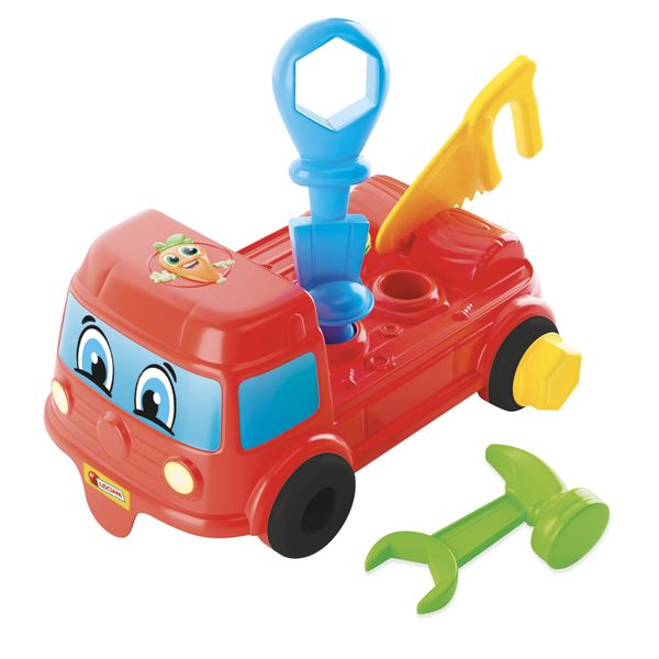 Carotina baby edu shapes – il mio primo camion: puzzle morbido e colorato - LISCIANI