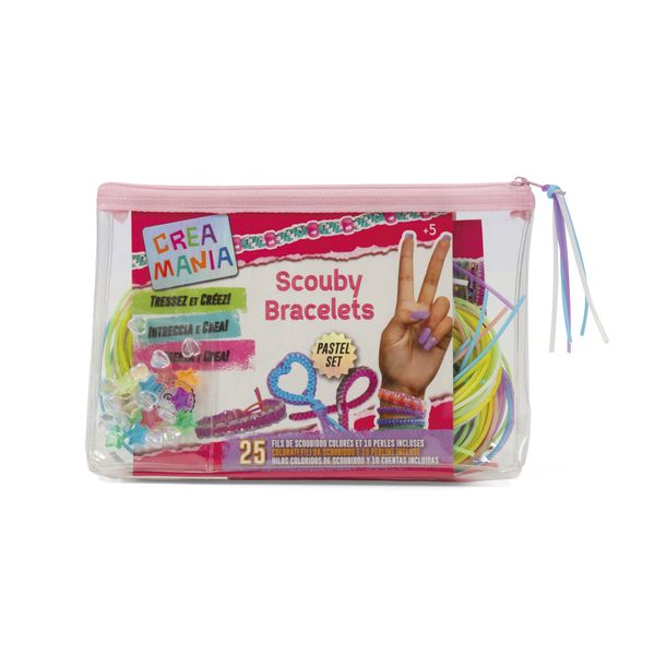 Bustina assortita con 25 braccialetti scouby - crea mania - 