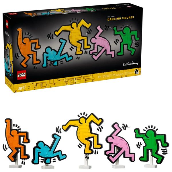 Lego art keith haring 31216 – opera da parete con figure danzanti, idea regalo per adulti creativi - LEGO Art, Lego