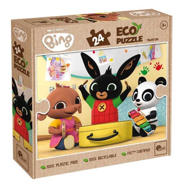 Bing eco-puzzle 24 music time – puzzle ecologico con scena musicale - BING, LISCIANI