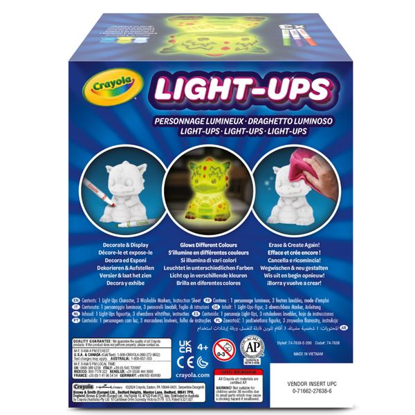 Crayola lampada luminosa - colorala e ricolorala come vuoi tu! - CRAYOLA