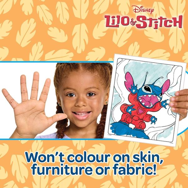 Color wonder coloring set con 18 pagine da colorare e 4 pennarelli - crayola - Disney Stitch