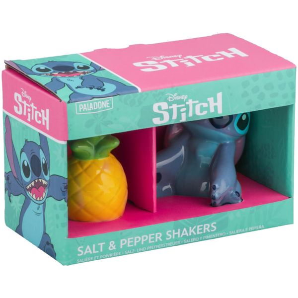 Set sale e pepe disney stitch con ananas – paladone in ceramica - 7 cm - Disney Stitch