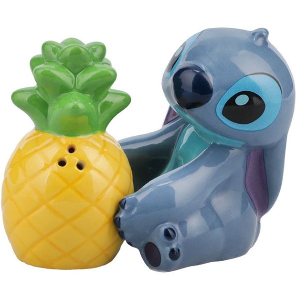 Set sale e pepe disney stitch con ananas – paladone in ceramica - 7 cm - Disney Stitch