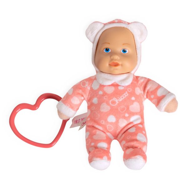 Mini doll pigiama cuori rosa – mini bambola per bambini, 0+ mesi - chicco - Chicco