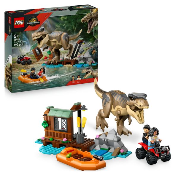 Lego jurassic world – 76975 – fuga sul fiume dal t. rex - Jurassic World, LEGO JURASSIC WORLD, Lego