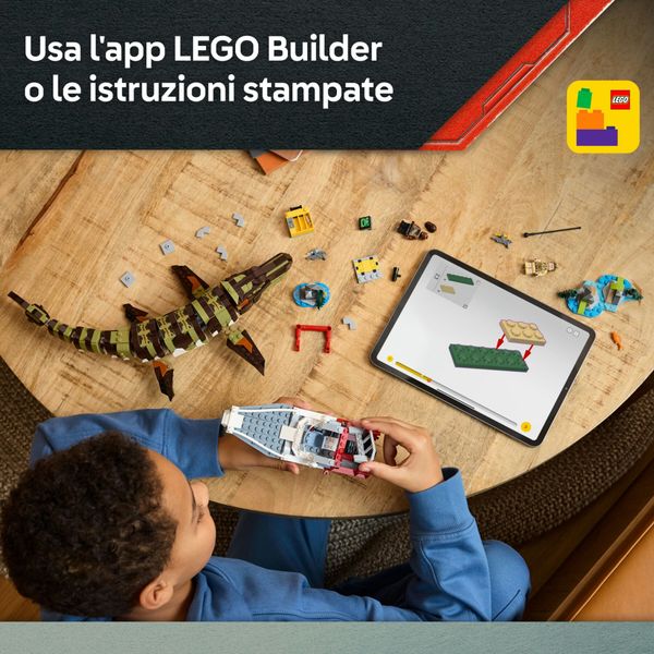 Lego jurassic world – 76974 – attacco del mosasauro - Jurassic World, LEGO JURASSIC WORLD, LEGO