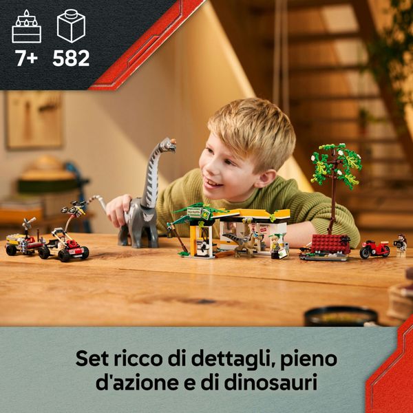 Lego jurassic world – 76973 – raptor e titanosauro in fuga - Jurassic World, LEGO JURASSIC WORLD, LEGO