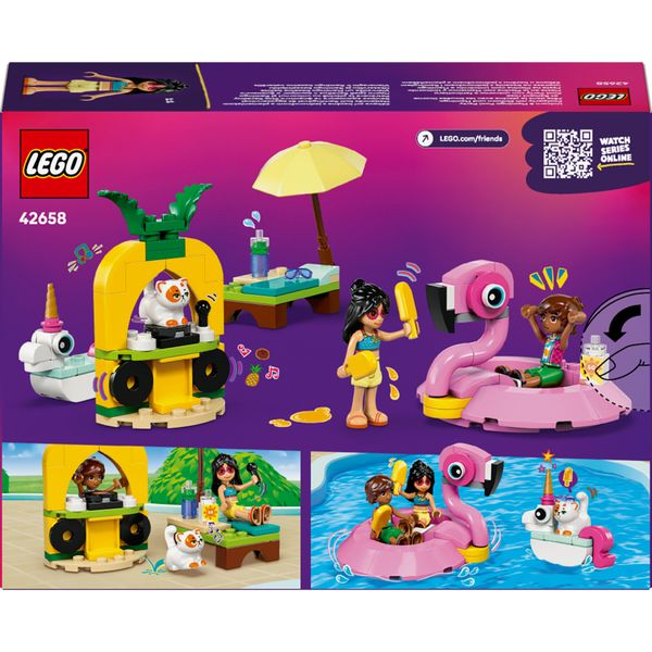 Lego friends 42658 pool party unicorno: 2 mini bamboline, gatto 5+ - LEGO FRIENDS, LEGO