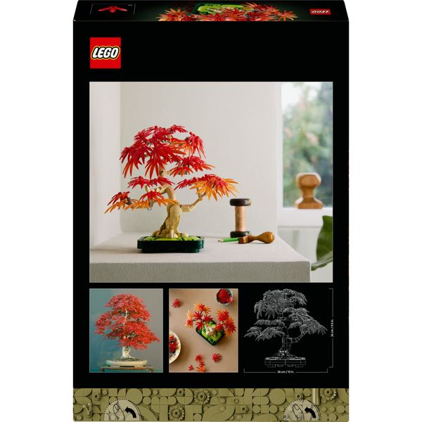 Lego botanicals 10348 bonsai acero rosso: pianta artificiale adulti - LEGO