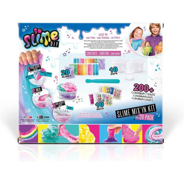 Canal toys so slime: kit 20 slime fai da te bambini multicolore - DB LINE