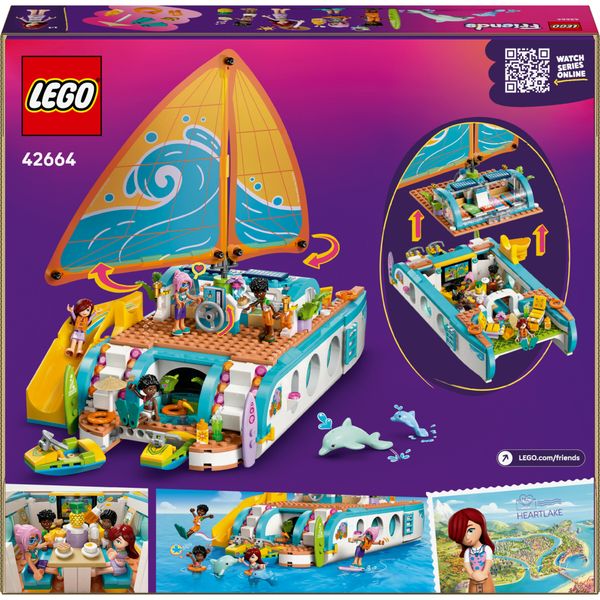 Lego friends 42664 avventura catamarano: barca, 4 mini bamboline 8+ - LEGO FRIENDS, LEGO