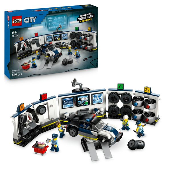 Lego city 60457 officina auto polizia: modulare, 4 minifigure 6+ - LEGO CITY, Lego