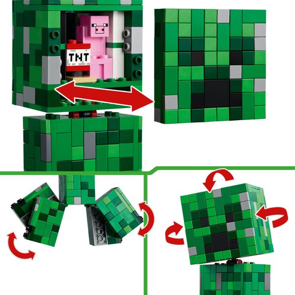 Lego minecraft 21276 creeper: action figure snodabile, segreto 10+ - LEGO