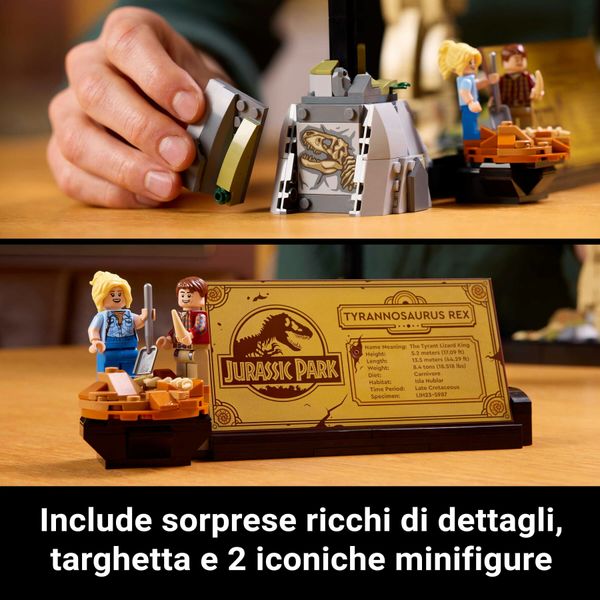 Lego jurassic fossili tirannosauro - 76968 - Jurassic World, LEGO JURASSIC WORLD, LEGO