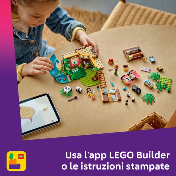 Lego friends 42648 santuario panda: casa albero, veicolo, 2 doll - LEGO FRIENDS, LEGO