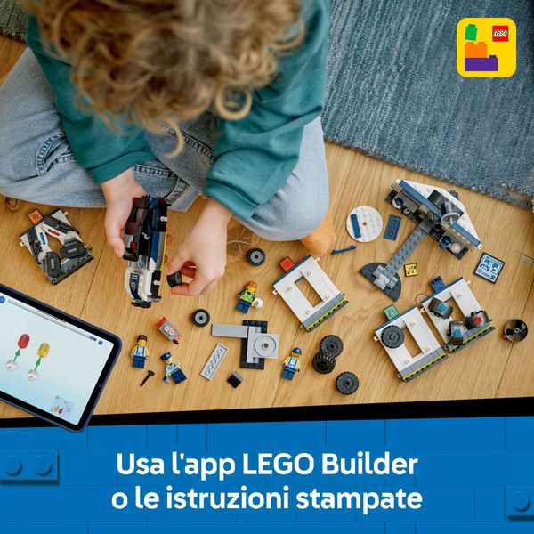 Lego city 60457 officina auto polizia: modulare, 4 minifigure 6+ - LEGO CITY, LEGO