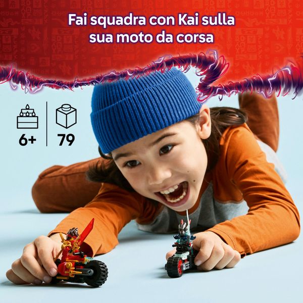 Lego ninjago 71838 moto kai: 2 motociclette, 2 minifigure 6+ - LEGO NINJAGO, LEGO