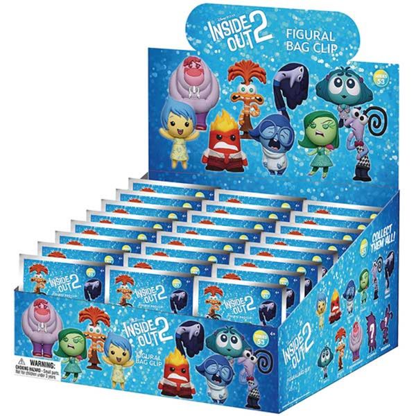 Portachiavi clip disney inside out serie 2 singolo assortito - Disney