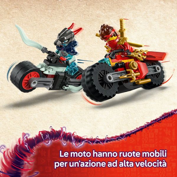 Lego ninjago 71838 moto kai: 2 motociclette, 2 minifigure 6+ - LEGO NINJAGO, LEGO