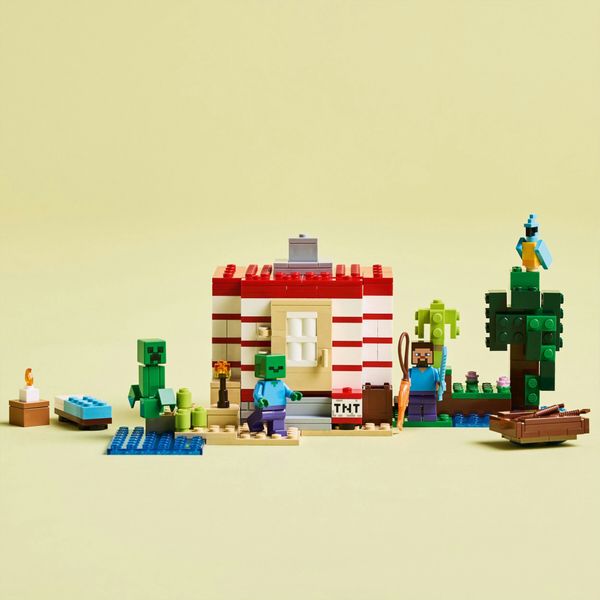 Lego minecraft 21275 casa giungla esplosiva: tnt, barca, 3 pers. 8+ - LEGO
