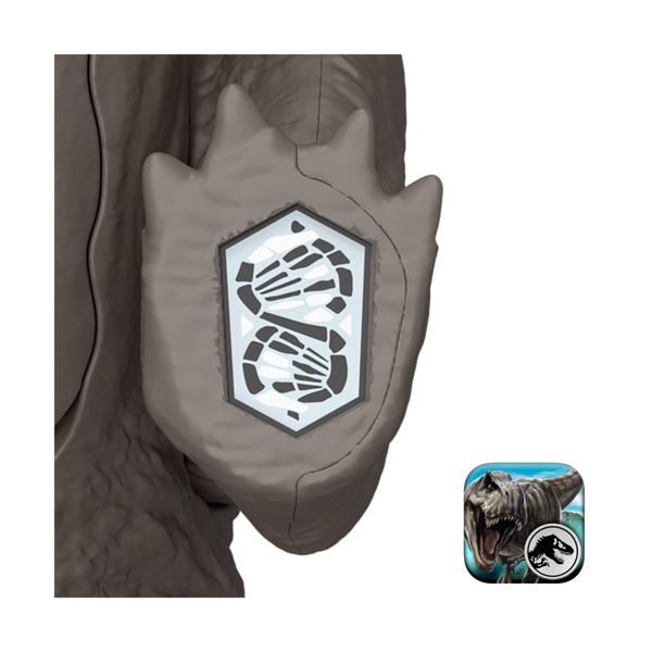 Mattel jurassic world - nasutoceratopo ruggito selvaggio jw - dinosauro snodato con suoni e attacco coda - Jurassic World