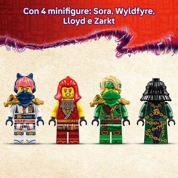 Lego ninjago 71842 rontu drago maestro: snodabile, 3 minifigure 7+ - LEGO NINJAGO, LEGO