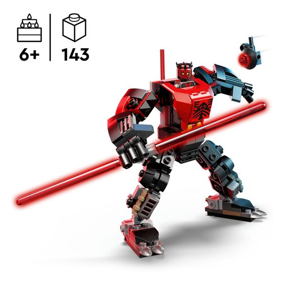 Lego star wars 75411 mech darth maul: action figure, spada laser 6+ - LEGO® Star Wars™, LEGO, Star Wars