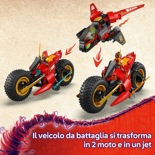 Lego ninjago 71844 veicolo combattimento ninja: 2 moto, aereo, 6 minifigure 8+ - LEGO NINJAGO, LEGO
