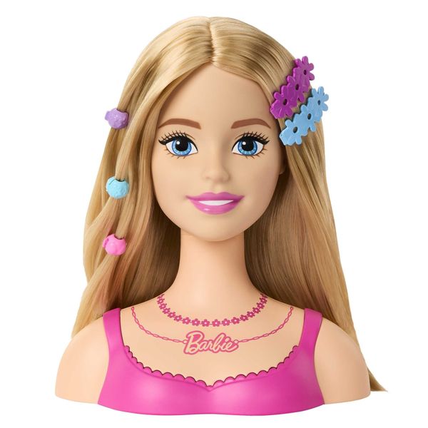 Testa barbie per acconciature capelli biondi - 3+ - Barbie