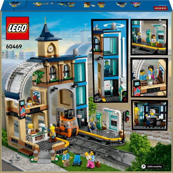 Lego city 60469 stazione centrale: veicolo, ascensore, binario 7+ - LEGO CITY, LEGO