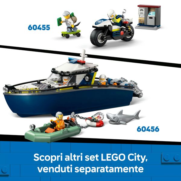 Lego city 60457 officina auto polizia: modulare, 4 minifigure 6+ - LEGO CITY, LEGO