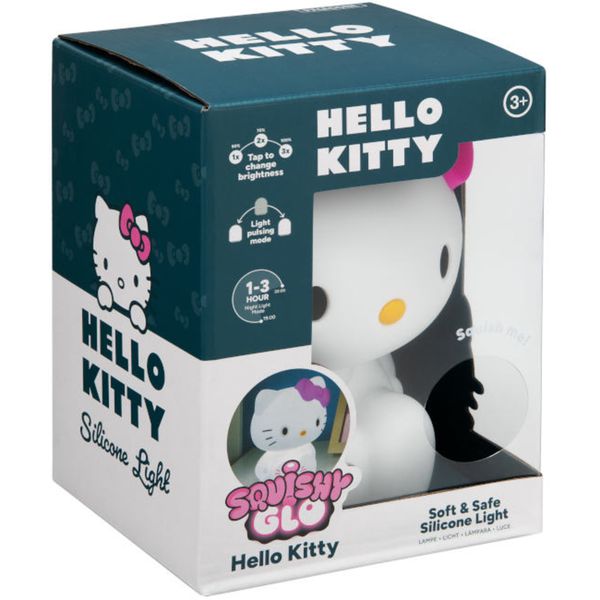 Paladone lampada squishy glow silicone hello kitty - Hello Kitty