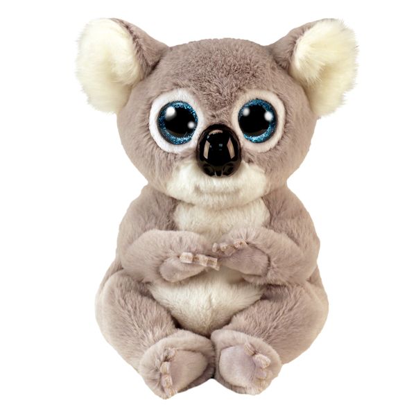 Ty beanie bellies - koala - melly - grigio e bianco - pupazzo koala con occhioni azzurri glitter - i peluche morbidi e coccolosi - 20 cm - 40726 - TY
