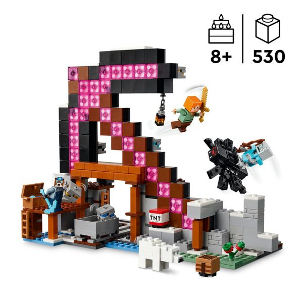 Lego minecraft 21277 miniera piccozze: interattivo, 3 personaggi 8+ - LEGO