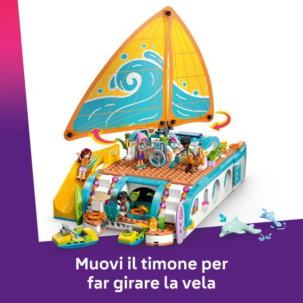 Lego friends 42664 avventura catamarano: barca, 4 mini bamboline 8+ - LEGO FRIENDS, LEGO