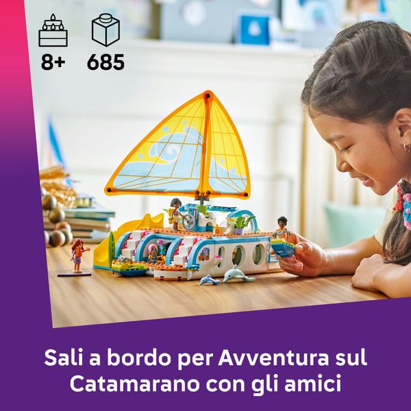 Lego friends 42664 avventura catamarano: barca, 4 mini bamboline 8+ - LEGO FRIENDS, LEGO