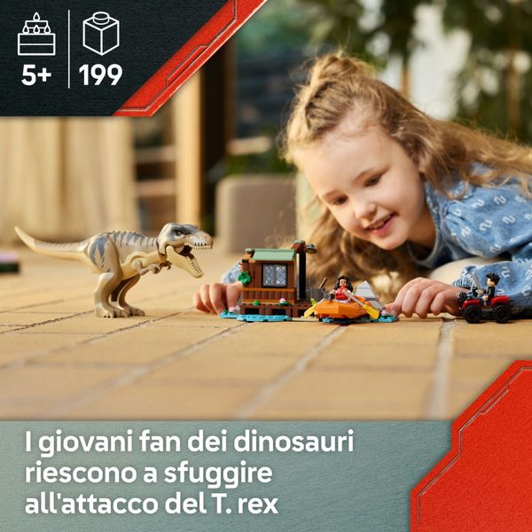 Lego jurassic world – 76975 – fuga sul fiume dal t. rex - Jurassic World, LEGO JURASSIC WORLD, LEGO