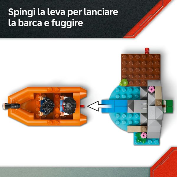 Lego jurassic world – 76975 – fuga sul fiume dal t. rex - Jurassic World, LEGO JURASSIC WORLD, LEGO