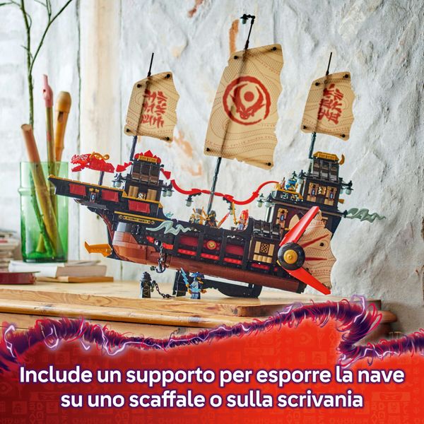 Lego ninjago 71848 bounty del tempio: barca, vele mobili, 6 minifigure 14+ - LEGO NINJAGO, LEGO